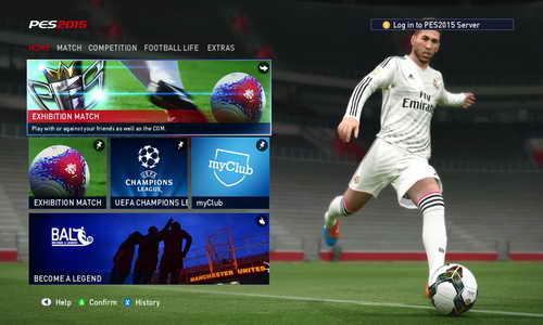 Pro Evolution Soccer PES 2015 Graphics Mod Main Menu by Fruits